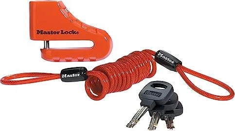 Master Lock Bremsscheibenschloss rot