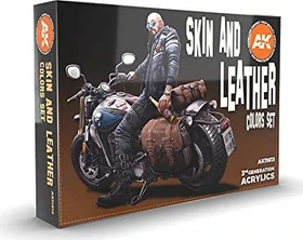 AK-Interactive 3rd Gen Acrylic Colors Skin and Leather Colors Set Farbset, 6-tlg.