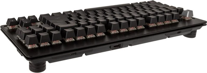 Mountain Everest Core Midnight Black, TKL, LEDs RGB, Gunmetal Gray, MX SILENT RGB RED, USB, US