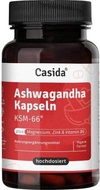 Casida Ashwagandha KSM-66 Kapseln, 90 Stück