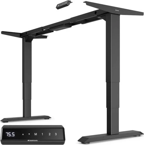 Desktronic HomePro elektrisch höhenverstellbares Sitz-Steh-Schreibtischgestell schwarz