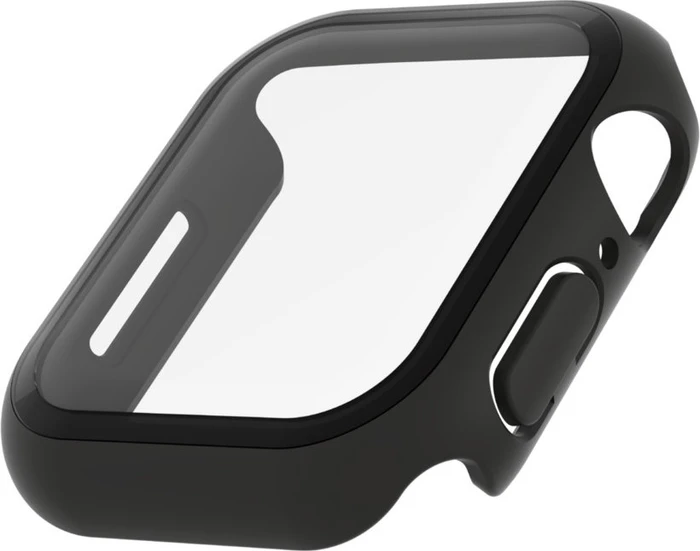 Belkin ScreenForce antimikrobieller TemperedCurve 2-in-1-Displayschutz mit Schutzrand für Apple Watch (40mm/41mm) schwarz