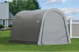ShelterLogic Shed-in-a-Box Foliengerätehaus 9m² grau