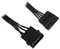 Cubitek Black Cobra Series 4-Pol Molex zu SATA Adapter 30cm, schwarz Vorschaubild
