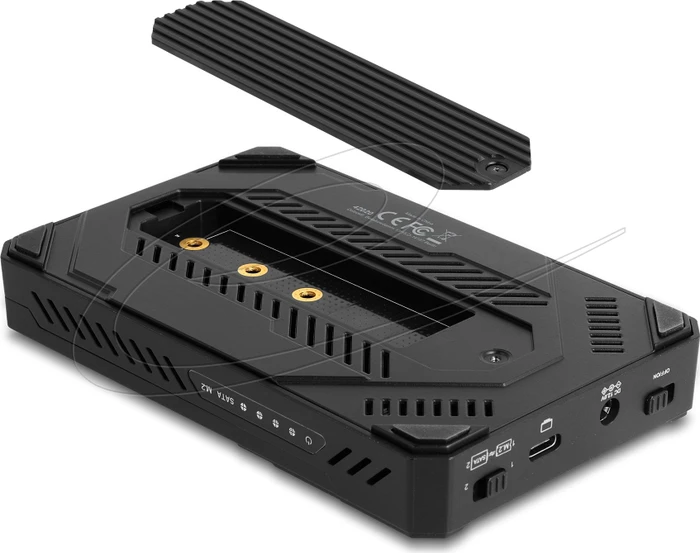 DeLOCK Externes Gehäuse mit Klon Funktion, M.2/2.5", USB-C 3.1
