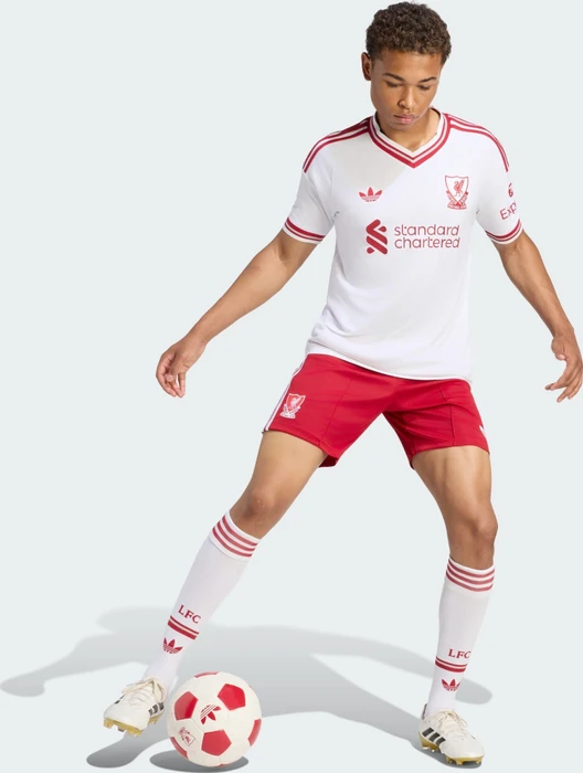 adidas Liverpool FC 2026/2027 Auswärtsshorts strawberry red (Herren)