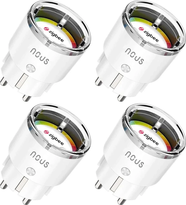 Nous Smart ZigBee A1Z, Smart-Steckdose, 4er-Pack
