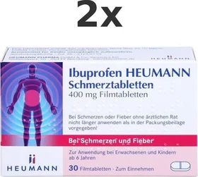 Ibuprofen 400mg Schmerztabletten Heumann Filmtabletten, 30 Stück