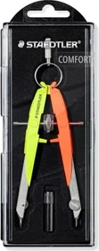 Staedtler Mars comfort 556 Präzisions-Geometriezirkel, neongelb/orange, Klappdeckeletui