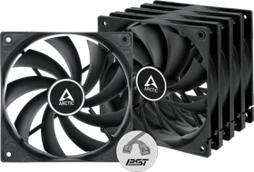 ARCTIC F12 PWM PST schwarz, 120mm, 5er-Pack
