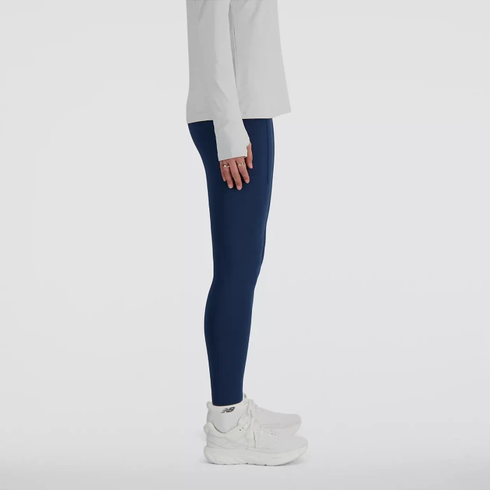 New Balance Sleek Pocket High Rise 27" Legging Hose lang nb navy (Damen)