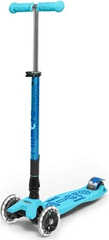 Micro Maxi Micro Deluxe Foldable LED Kickboard bright blue