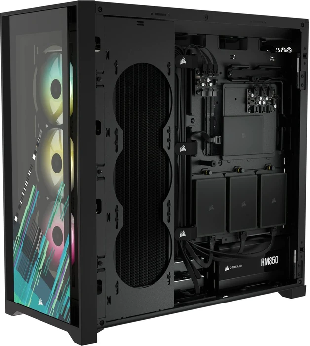 Corsair iCue 5000X RGB Signature Series Shift, schwarz, Glasfenster