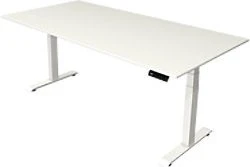 Kerkmann Move 4 elektrisch höhenverstellbarer Sitz-Steh-Schreibtisch 200x100cm weiß/weiß
