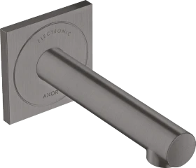 Hansgrohe Axor Uno Elektronik-Waschtischmischer Unterputz für Wandmontage mit Auslauf 161mm brushed black chrome