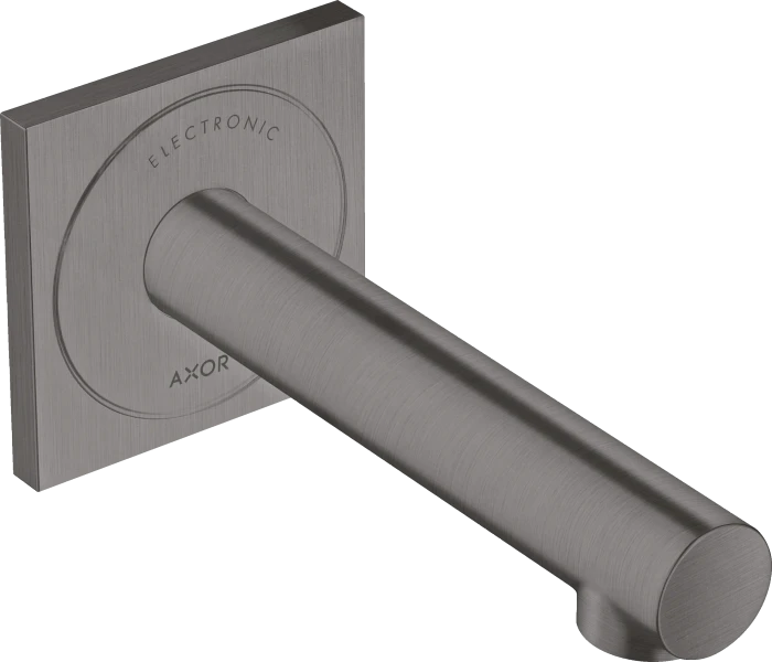 Hansgrohe Axor Uno Elektronik-Waschtischmischer Unterputz für Wandmontage mit Auslauf 161mm brushed black chrome