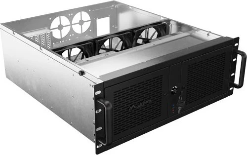 Lanberg Servergehäuse 520/12, schwarz, 4HE, ATX