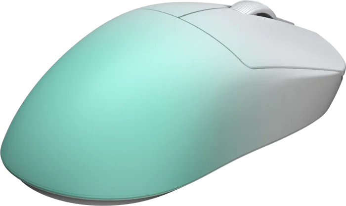 Hator Quasar 3 Ultima 8K Wireless Gaming Mouse weiß/türkis, USB/Bluetooth