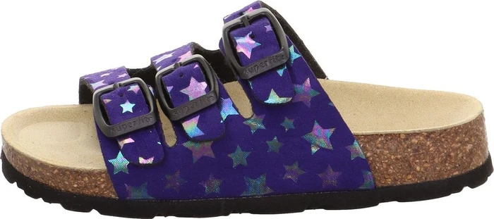 Superfit Fussbettpantoffel Sandale viola (Junior)