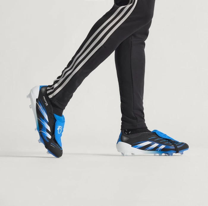 adidas Predator Elite JB Fold-Over Tongue FG core black/cloud white/glow blue
