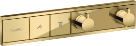 Hansgrohe RainSelect Thermostat Unterputz für 2 Verbraucher polished gold optic