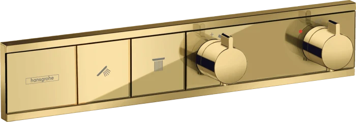 Hansgrohe RainSelect Thermostat Unterputz für 2 Verbraucher polished gold optic