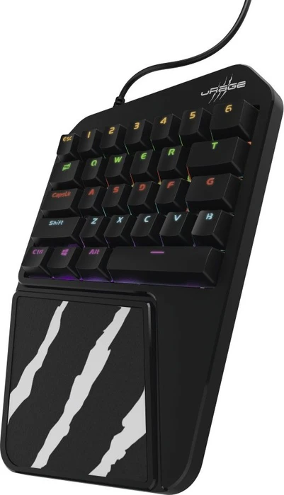Hama uRage 3rgo 1H Mobile Gaming Keyboard (PC/PS4), schwarz/grau, USB