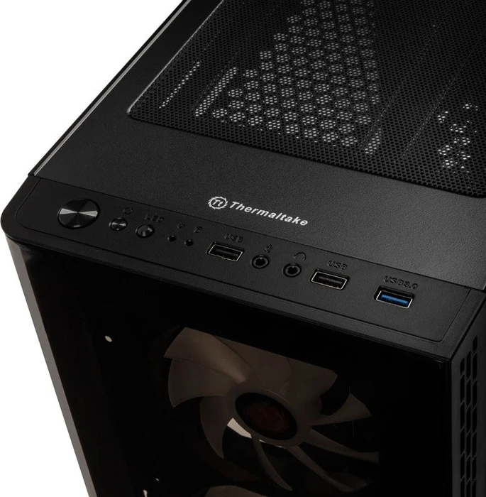 Thermaltake V200 TG RGB, schwarz, Glasfenster