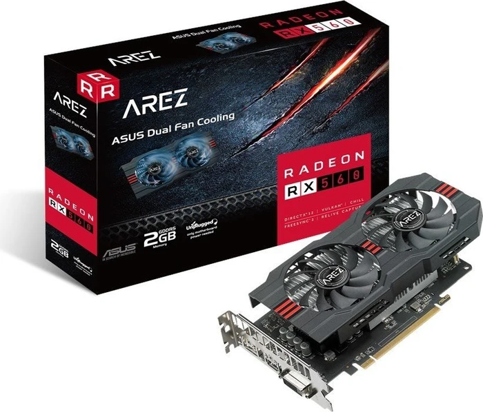 ASUS AREZ Radeon RX 560D EVO, AREZ-RX560-4G-EVO, 4GB GDDR5, DVI, HDMI, DP