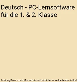 Media Verlagsgesellschaft Deutsch 1. bis 2. Klasse - Übungen und Lernspiele (deutsch) (PC)