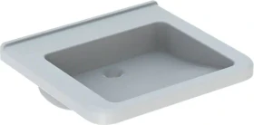 Geberit Renova Comfort Square Waschtisch barrierefrei 60cm, ohne Hahnloch, ohne Überlauf, weiß