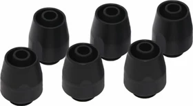 Alphacool HF Anschraubtülle TPV G1/4" auf 12.7/7.6mm schwarz, 6er-Pack