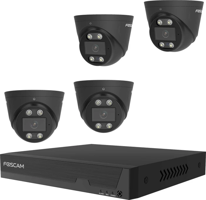 Foscam FNA108E-T4-2T 8-Kanal PoE, schwarz, Set