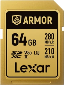Lexar Armor Gold R280/W210 64GB, UHS-II U3, Class 10
