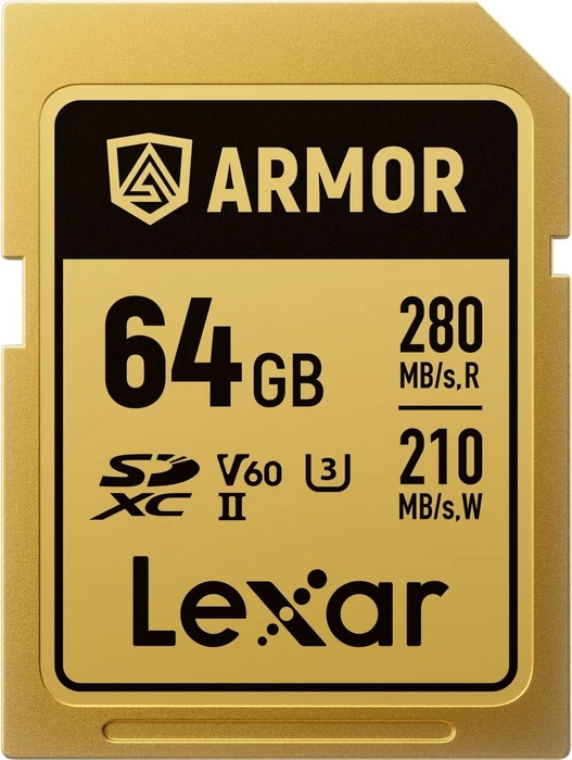 Lexar Armor Gold R280/W210 64GB, UHS-II U3, Class 10