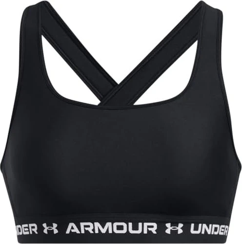 Under Armour Armour Mid Crossback Sport-BH schwarz/weiß (Damen)