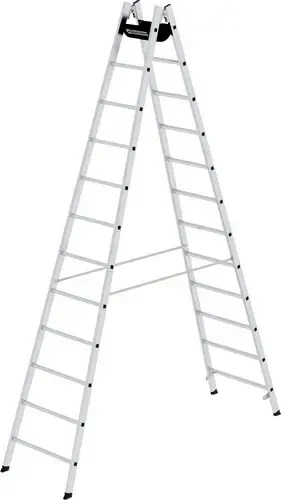 Günzburger Steigtechnik Alu 2-tlg. Stehleiter, 2x 12 Stufen