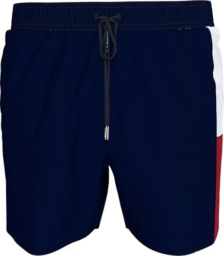 Tommy Hilfiger Flag Mid Slim Fit Badeshorts desert sky (Herren)