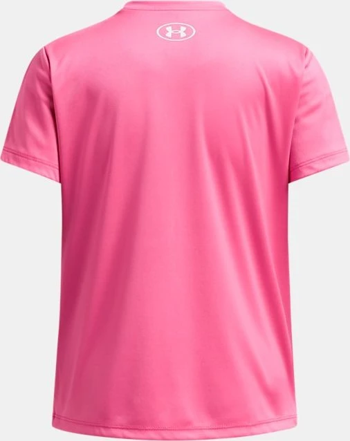 Under Armour Tech Wordmark Funktionsshirt kurzarm super pink/shaded fuchsia/white (Junior)