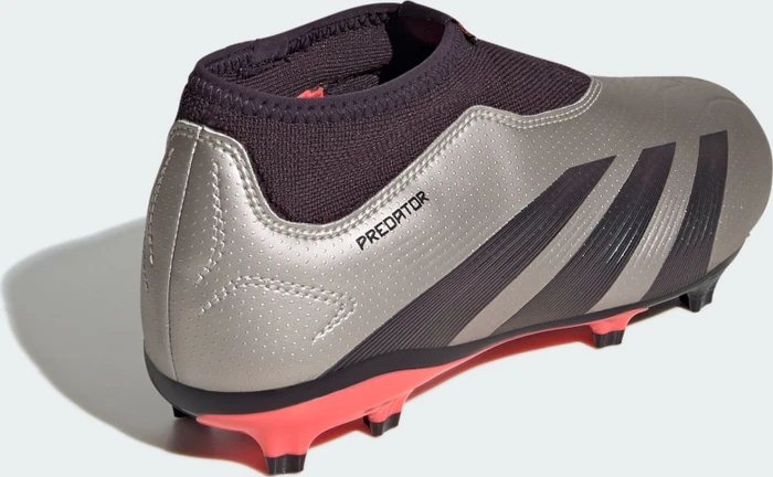 adidas Predator League Laceless FG platinum metallic/aurora black/turbo (Junior)