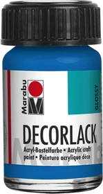 Marabu Decorlack Acryl Acrylfarbe, azurblau, 15ml