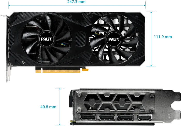 Palit GeForce RTX 3060 Infinity 2 OC, 12GB GDDR6, HDMI, 3x DP