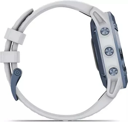 Garmin Fenix 6 Pro Solar mineral blue titanium/whitestone