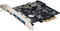 Exsys 5 Port USB 3.2 Gen 2x1 PCIe-Karte, 2x USB-C 3.1/3x USB-A 3.1, PCIe 3.0 x4 Vorschaubild