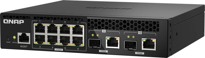 QNAP QSW-M2100 Desktop 2.5G Smart Switch, 8x RJ-45, 2x RJ-45/SFP+