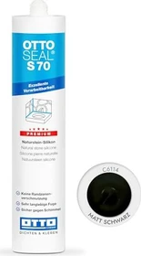 Otto-Chemie Ottoseal S 70 C6114 Naturstein Silikonkleber matt schwarz, 310ml