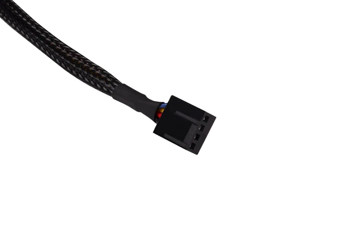 Alphacool 4-Pin auf 4x 4-Pin Verteiler, sleeved, 60cm, schwarz