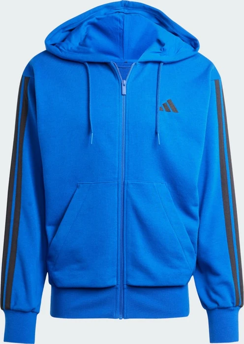 adidas Essentials 3-Streifen French Terry Hoodie royal blue/black (Herren)