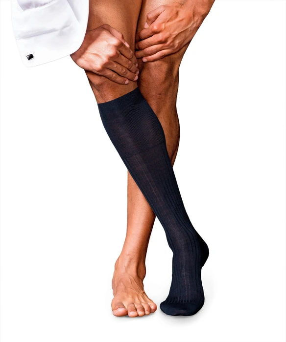 Falke No. 7 Finest Merino Socken dark navy (Herren)