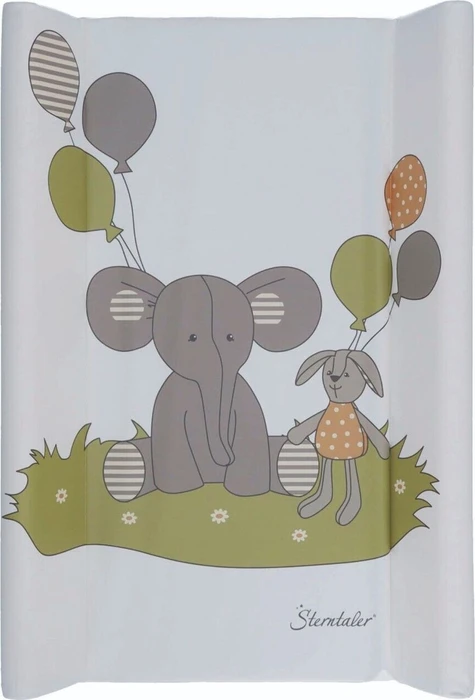 Sterntaler Wickelauflage Elefant Eddy + Hase Happy ecru